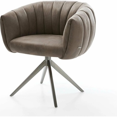 Delife Jada-Flex mikrovlákno taupe vintage křížová podnož široká grafitová taštičkové pružiny