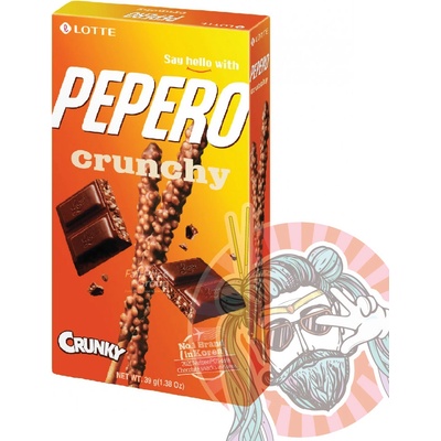 Lotte Tyčinky Pepero Crunchy s čokoládou 39 g