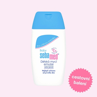 Sebamed Baby Wash veľmi jemná umývacia emulzia na telo a vlasy The Best Protection from the First Day 50 ml