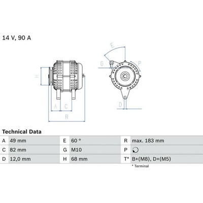 generátor BOSCH 0 986 041 970