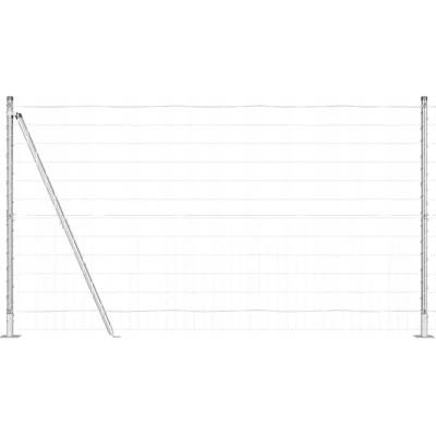 Oplocení Euro s 13 sloupky s patkou 1,2x25 m, pozinkovaná ocel