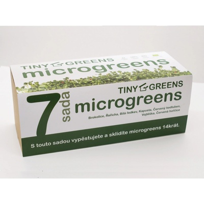 TINY GREENS Microgreens pěstební sada sada 7 kelímků