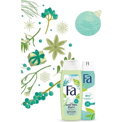 Fa dárková sada - sprchový gel Aloe Vera 250 ml + deospray Fresh and dry 150 ml