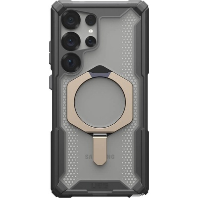 Urban Armor Gear Gear Plasma XTE MagSafe Case - удароустойчив хибриден кейс с MagSafe за Samsung Galaxy S25 Ultra (сив-прозрачен)