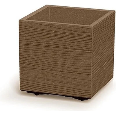 Prosperplast Květináč MADERA SQUARE eco wood 28,8 cm naturo