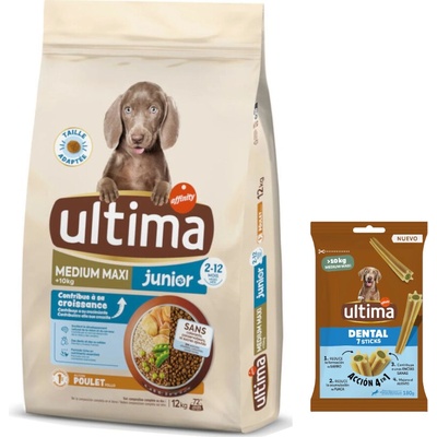 Ultima Medium & Maxi Junior s kuřecím 12 kg