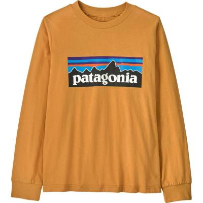 Patagonia K's L/S P-6 Logo oranžová