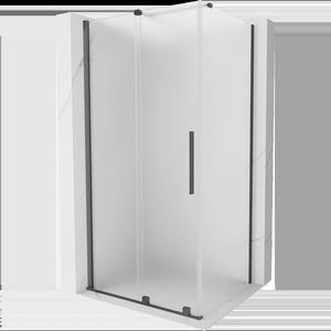 Mexen Velar плъзгаща се душ кабина 90 x 120 см, скреж, четкано сиво - 871-090-120-31-66 (871-090-120-31-66)