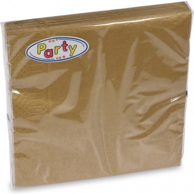 Wimex Obrúsok 3V zlatý 33x33cm 20ks