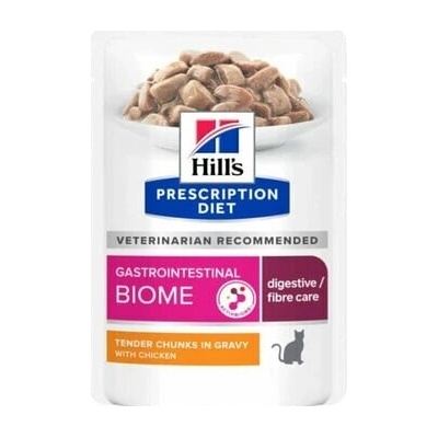 HILL'S Prescription Diet Feline Gastrointestinal Biome s kuřecím masem 12 x v kapsičkách 85 g