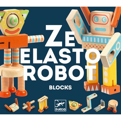 Djeco pohybliví dřevění Roboti