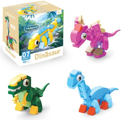 RAPPA Stavebnice dinosaurus 10v1