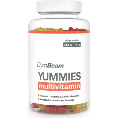 GymBeam Multivitamin Yummies Orange, Lemon, Cherry 150 g