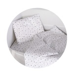 Chipolino Комплект за мини кошара - Сиви звезди (koscloset014gst)