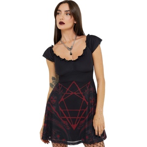KILLSTAR Дамска рокля KILLSTAR x ALCHEMY - Atargatis - Black/Red - KSRA013347