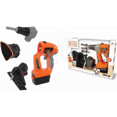 Smoby Black&Decker Pracovní nářadí elektronické EVO s nástavci pila leštička a vrtačka