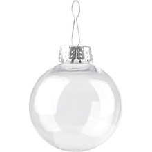 Baňka na ozdobenie Ø6 cm Transparent 2ks