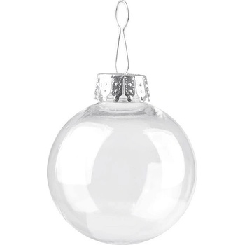Baňka na ozdobenie Ø6 cm Transparent 2ks