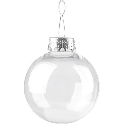 Baňka na ozdobenie Ø6 cm Transparent 2ks