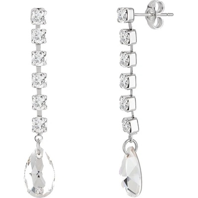 Preciosa Třpytivé štrasové náušnice Crystal Drop s českým křišťálem Preciosa 2319 00