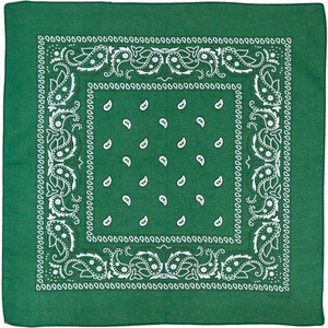 MFH Шал, зелено-черен, приблизително 55 x 55 cm, памук (16403B)