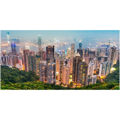 Foto obraz sklenený horizontálny Hongkong 100x50 cm