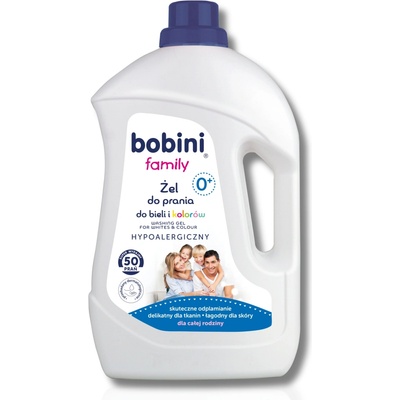 Bobini Family prací gel bílého a barevného 2,5 l 50 PD