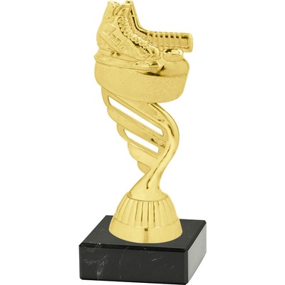 Soška LEDNÍ HOKEJ M/P423 zlatá černý mramor 15 cm