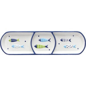 Tognana Чиния за предястия с 3 отделения TOGNANA Relief Aquatic, 28.5см (RE1PI016030A)