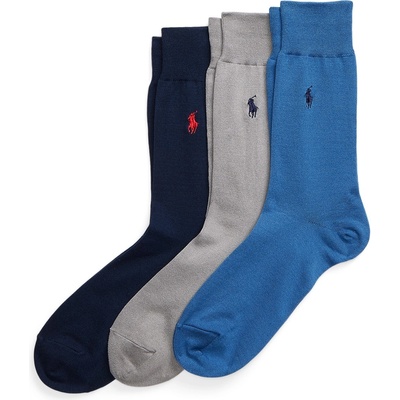 Ralph Lauren Чорапи Ralph Lauren 3 Pack Cotton Socks - Nvy/Gry/Blu