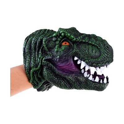 JOKO Ručná Bábková Hlava Dinosaura Dinosaurux T-REX Rukavica zelená
