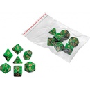 Sada 7 kostek 9mm pro RPG Oblivion green 7791