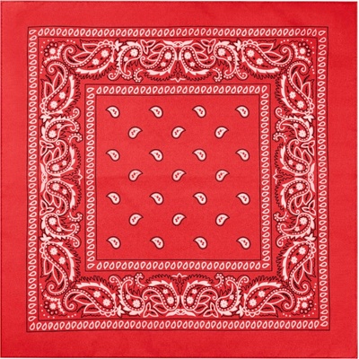 Party Party bavlněný šátek bandana červený