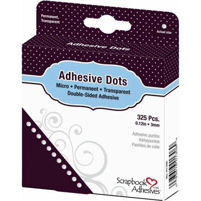 Scrapbook Adhesives 3D gelové tečky čiré 3 mm 325 ks