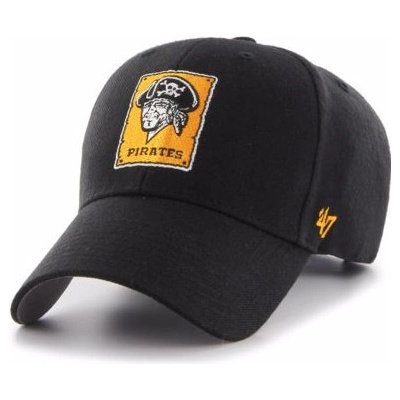 47 Brand Pittsburgh Pirates MVP Black Strapback černá žlutá šedá