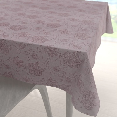 Biante Teflonový čtvercový ubrus TF-138 Hnědovínové květované ornamenty na starofialovém 110x110 cm