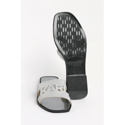 Karl Lagerfeld Велурени чехли Karl Lagerfeld SKOOT II (KL80402.5SL)