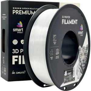 Smart Print FG-S89-E1, 3D нишка, PLA Silk, 1, 75mm, 1000g, Бял (White) (FG-S89-E1)