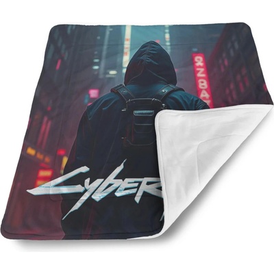Sablio Detská deka pre bábätko Cyberpunk 2077 Město