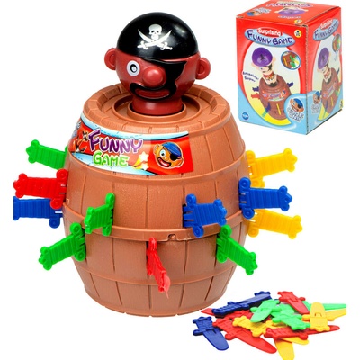 KIK Аркадна игра Crazy pirate in a burel Stab the pirate 9 x 9 x 12.5 cm (KX7876)
