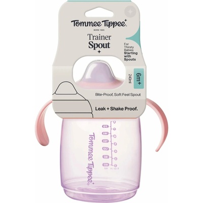 Tommee Tippee Trainer Spout tréningový hrnček Pink 240 ml