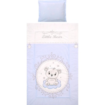 Lorelli Спален комплект от 3 части Lorelli - Cosy, Мече, син (10420015901)