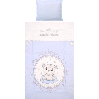 Lorelli Спален комплект от 3 части Lorelli - Cosy, Мече, син (10420015901)