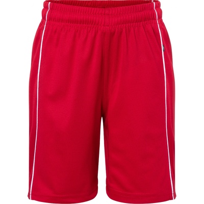 Daiber dětské týmové kraťasy Basic JN 387K červená-bílá