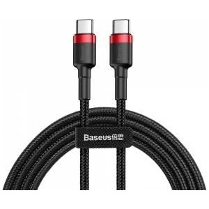 Baseus Cafule USB-C/USB-C Cable PD 2.0 60W 20V 3A QC 3.0 2M black-red