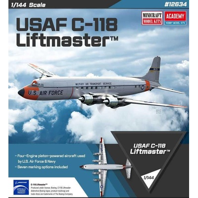 ACADEMY Model Kit letadlo 12634 USAF C 118 Liftmaster 1:144 – Zboží Mobilmania