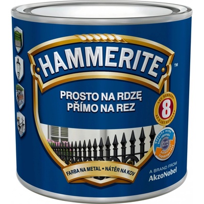 AkzoNobel Hammerite přímo na rez hladký žlutý 0,25l