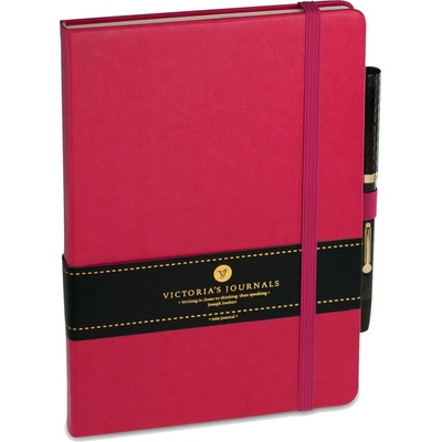 Victoria 's Journals Тефтер А5 формат 96 листа - червен