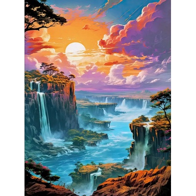 Norimpex diamantové malování Kouzelné vodopády 40 x 30 cm – Hledejceny.cz