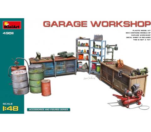 MiniArt Garage Workshop 1:48